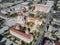 Aerial view of the Pasadena City Hall