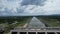 Aerial view of Pasak Chonlasit Dam in Lopburi, thailand