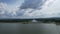 Aerial view of Pasak Chonlasit Dam in Lopburi, thailand