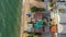 Aerial view of Pattaya sea beach in Chonburi eastern of Thailand