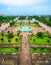 Aerial view of Patuxay park in Vientiane, Laos