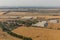 Aerial view of Pavlov village and D6 motorway, Czech