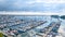 Aerial View of Peaceful Marina with Boats - Milwaukee Waterfront