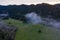 Aerial View of Peaceful Valley in Northern California