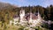 Aerial view of Peles Castle in Sinaia