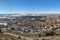 Aerial view of the Penafiel cityscape, Valladolid, Spain