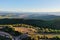 Aerial view of the Penedes vineyards in Barcelona