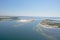 An Aerial View of Pensacola Beach, FL. USA