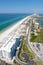 An Aerial View of Pensacola Beach, Florida USA