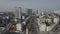 Aerial view of Peremohy Square and cars passing from main road.