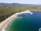 Aerial view of Perla beach, Bulgaria