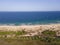 Aerial view of Perla beach, Bulgaria