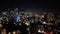 Aerial view of Perth skyline at night