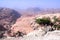 Aerial view of Petra, Jordan