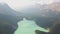 Aerial view of Peyto Lake, Banff National Park, Canada