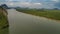 Aerial view Phang Nga Bay Marine National Park protected and of international ecological significance wetlands forestation