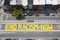 Aerial view of Philadelphia cityscape with a ground Mural "End Racism Now" on a sunny day