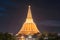 Aerial view of Phra Pathom Chedi stupa temple in Nakhon Pathom near Bangkok City, Thailand. Tourist attraction. Thai landmark