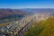 Aerial view of Piatra Neamt downtown