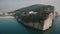 Aerial view of picturesque Broken Mountain in Gaeta, Italy