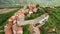 Aerial view of the picturesque historic town of Motovun, Istria region, Croatia