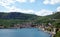 Aerial view of the picturesque town of Bakar in the bay in the Adriatic Sea