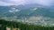 Aerial view of picturesque valley in mountains