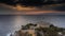 Aerial view Pigeon island castle of Kusadasi Turkey