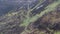 Aerial view of the Pilgrims Path up to the Slieve League cliffs in County Donegal, Ireland