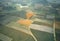 Aerial view of Pineapple fields on a nice day