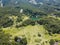 Aerial view Pirin Mountain near Vihren hut, Bulgaria