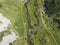 Aerial view Pirin Mountain near Vihren hut, Bulgaria