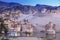 Aerial view of Pirin Ruins. Perre antik kenti, a small town of Commagene Kingdom later an important local center of the Roman Empi