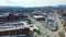 Aerial view of Pittsfield, Massachusetts, United States on a fine day 4K