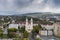 Aerial view of Piusz Church