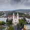 Aerial view of Piusz Church