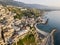 Aerial View of Pizzo Calabro, harbor, Calabria, Italy