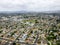 Aerial view of Placentia, city in northern Orange County, California. USA