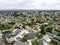 Aerial view of Placentia, city in northern Orange County, California. USA