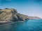 Aerial view of Playa de las Teresitas and Playa de las Gaviotas in Tenerife, Canary Islands