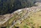 Aerial view of Poiana Teiului village