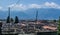 aerial view of pompeii ruins near italian naples....IMAGE