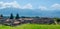 aerial view of pompeii ruins near italian naples....IMAGE