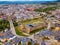 Aerial view of Ponferrada with Templar castle