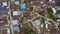 Aerial view of poor home roof in mahasarakarm north eastern of t