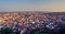 Aerial view of poor indian town Varsana, Barsana. High resolution panorama for large format printing