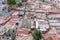 Aerial view of a poor neighborhood in the central area of â€‹â€‹Luanda city, typical African ghetto