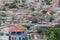 Aerial view of a poor neighborhood in the central area of â€‹â€‹Luanda city  typical African ghetto