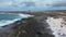 Aerial view of Popcorn Beach - Spain, Canary Islands, Fuerteventura