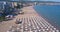 Aerial view of Popular summer resort Sunny Beach, Bulgaria.